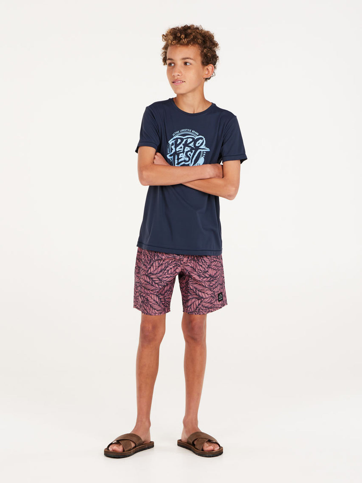 PROTEST PRTISLAND JR Rashguard Sh | Night Skyblue