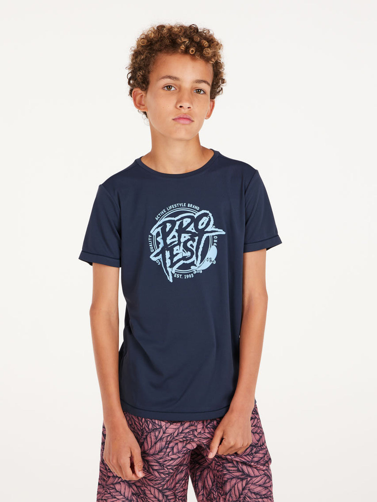 PROTEST PRTISLAND JR Rashguard Sh | Night Skyblue