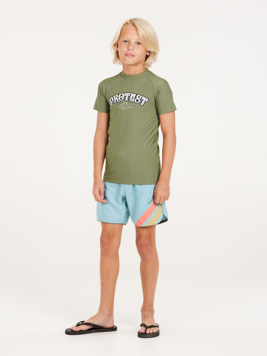PROTEST PRTNIZZO JR rashguard sho | Artichoke green