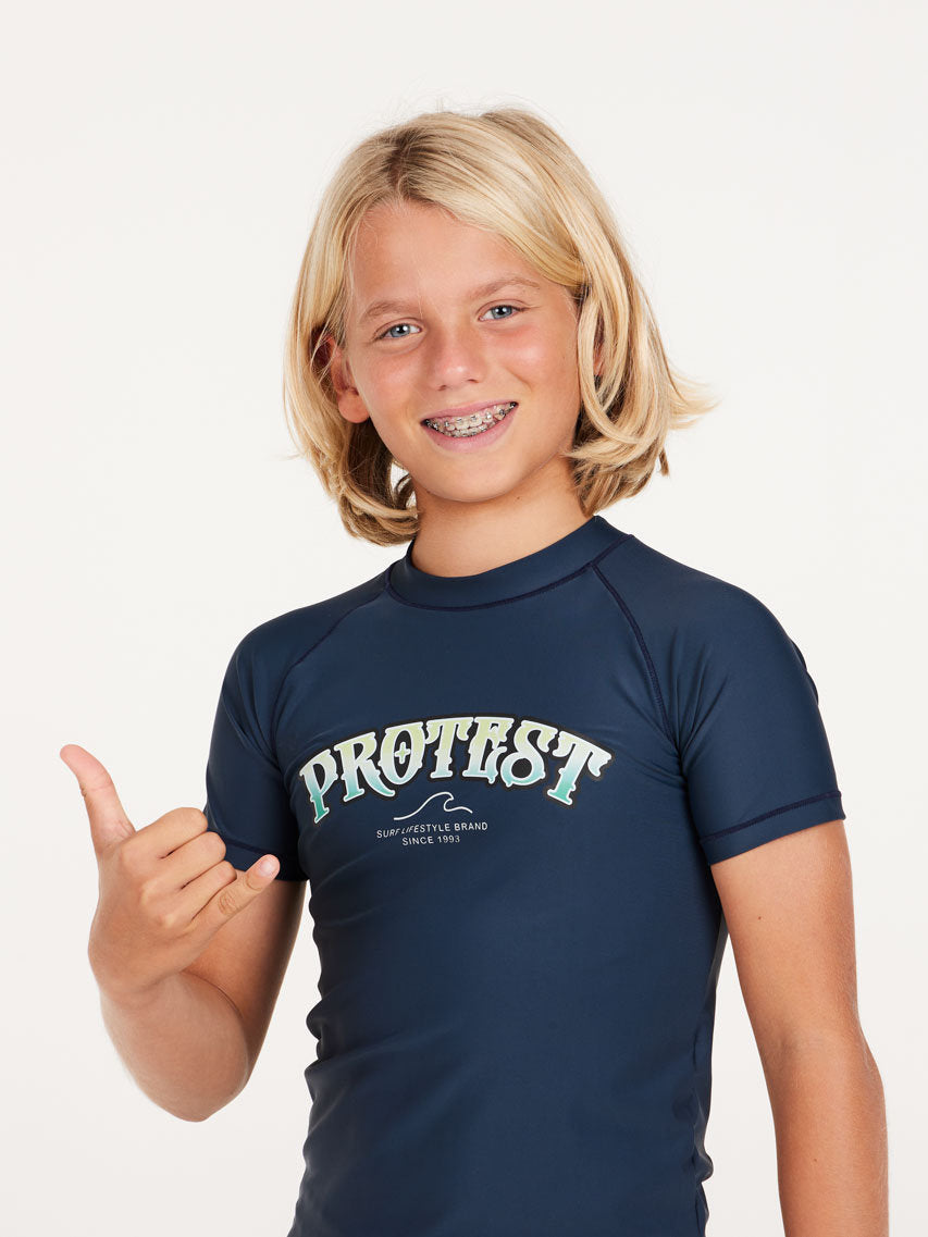 PROTEST PRTNIZZO JR rashguard sho | Night Skyblue