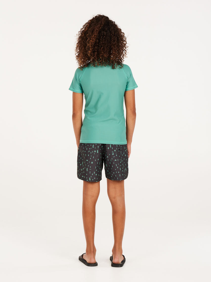 PROTEST PRTBERENT JR surf t-shirt | Frosty Green
