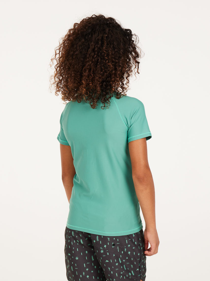 PROTEST PRTBERENT JR surf t-shirt | Frosty Green