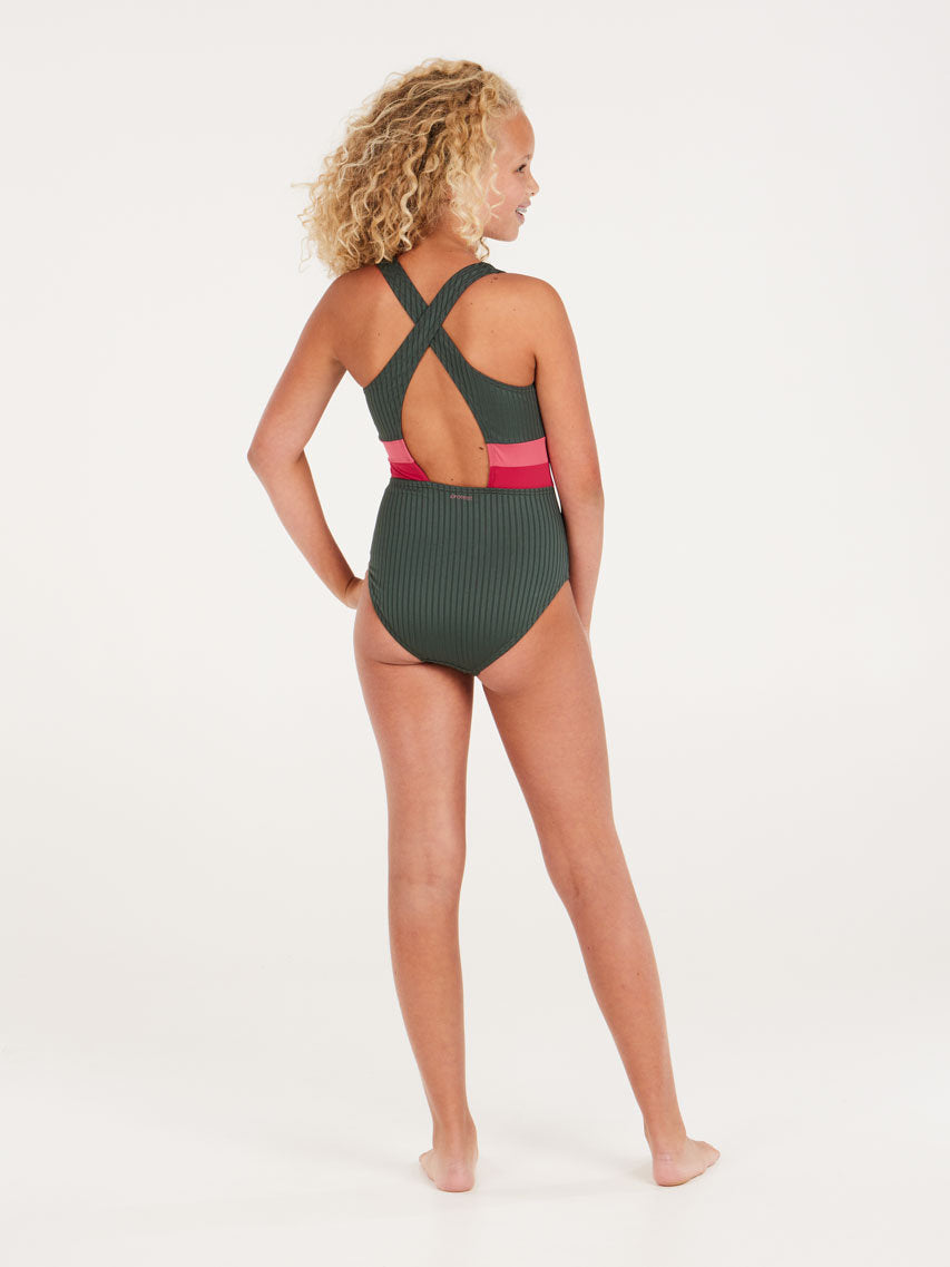 PROTEST PRTSAFA JR swimsuit | Huntergreen