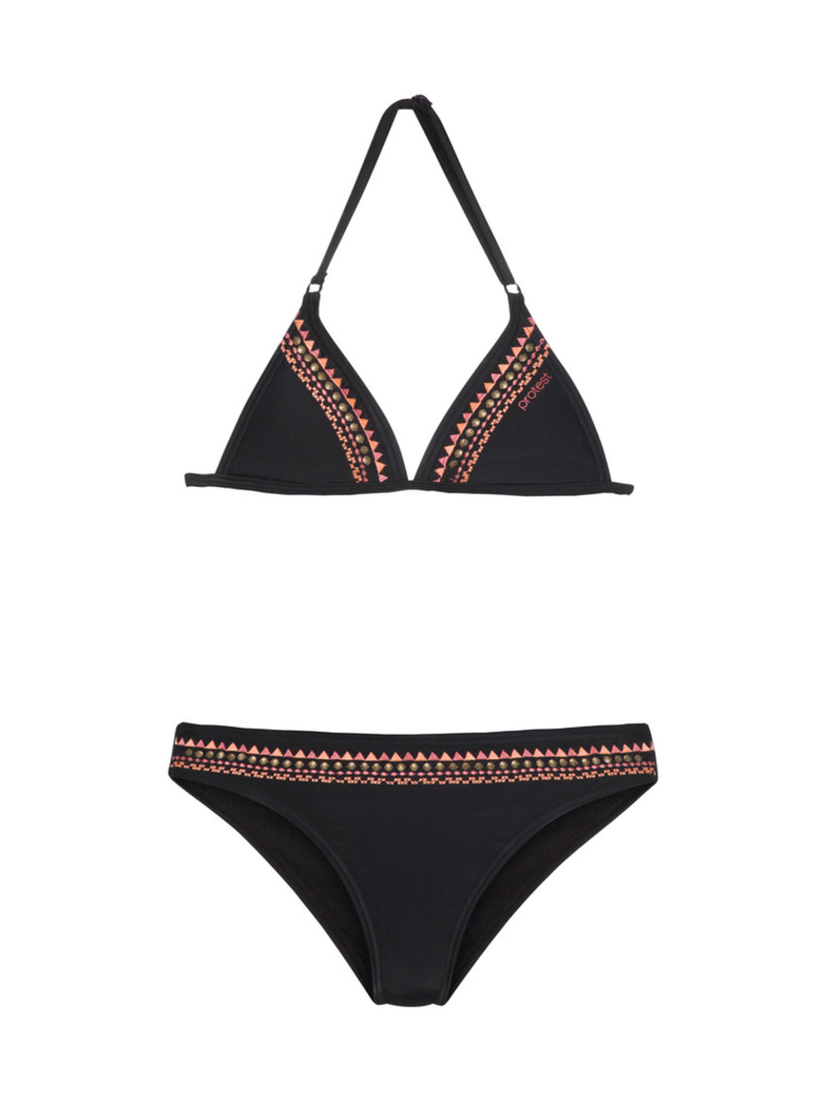 PROTEST PRTRIFKA JR triangle biki | True Black