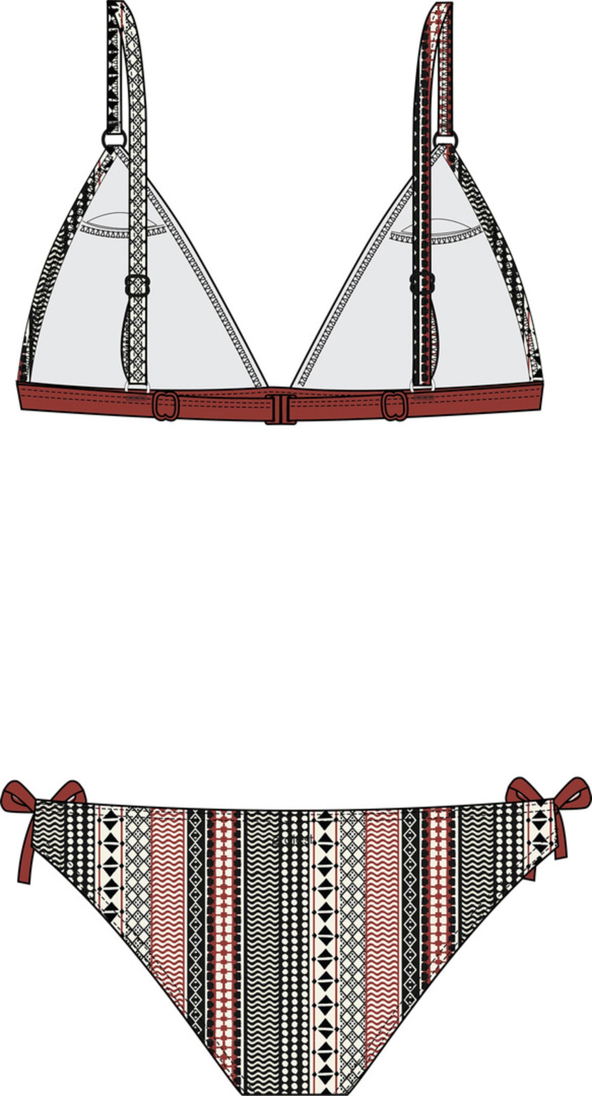 PROTEST ANNE JR triangle bikini | True Black