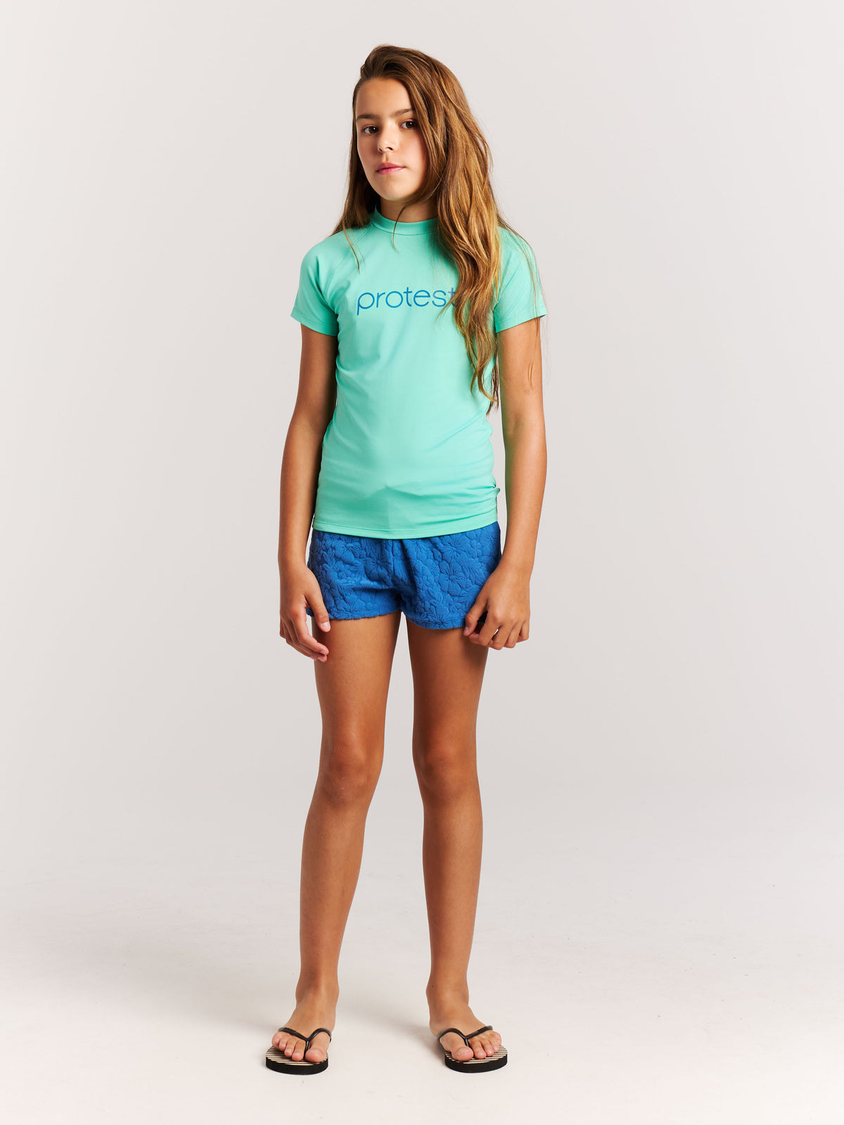 PROTEST PRTSenna JR Rashguards Shortsleeve | Slushy Green