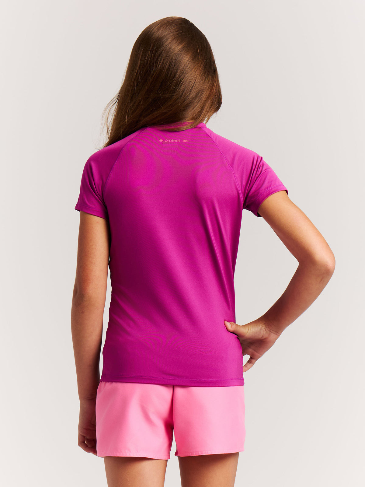 PROTEST PRTSenna JR Rashguards Shortsleeve | Punch Pink