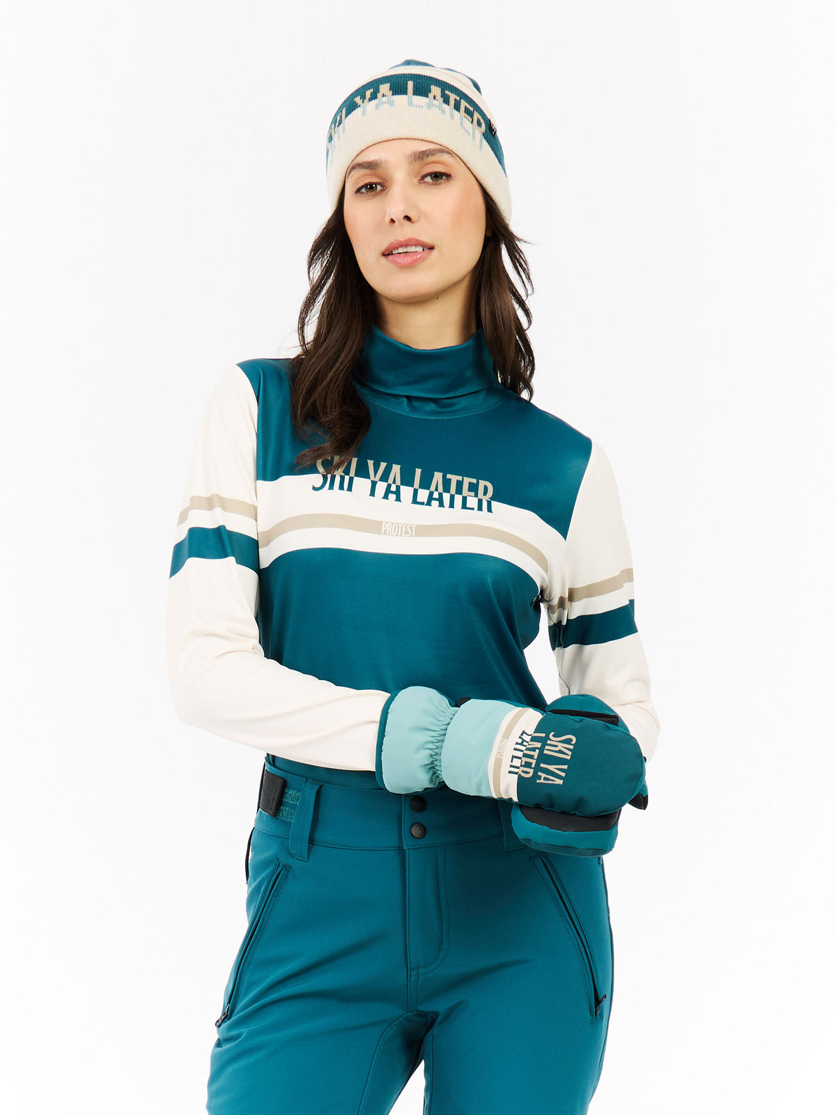 PROTEST PRTBambu Gloves & Mittens | Rainstorm Blue
