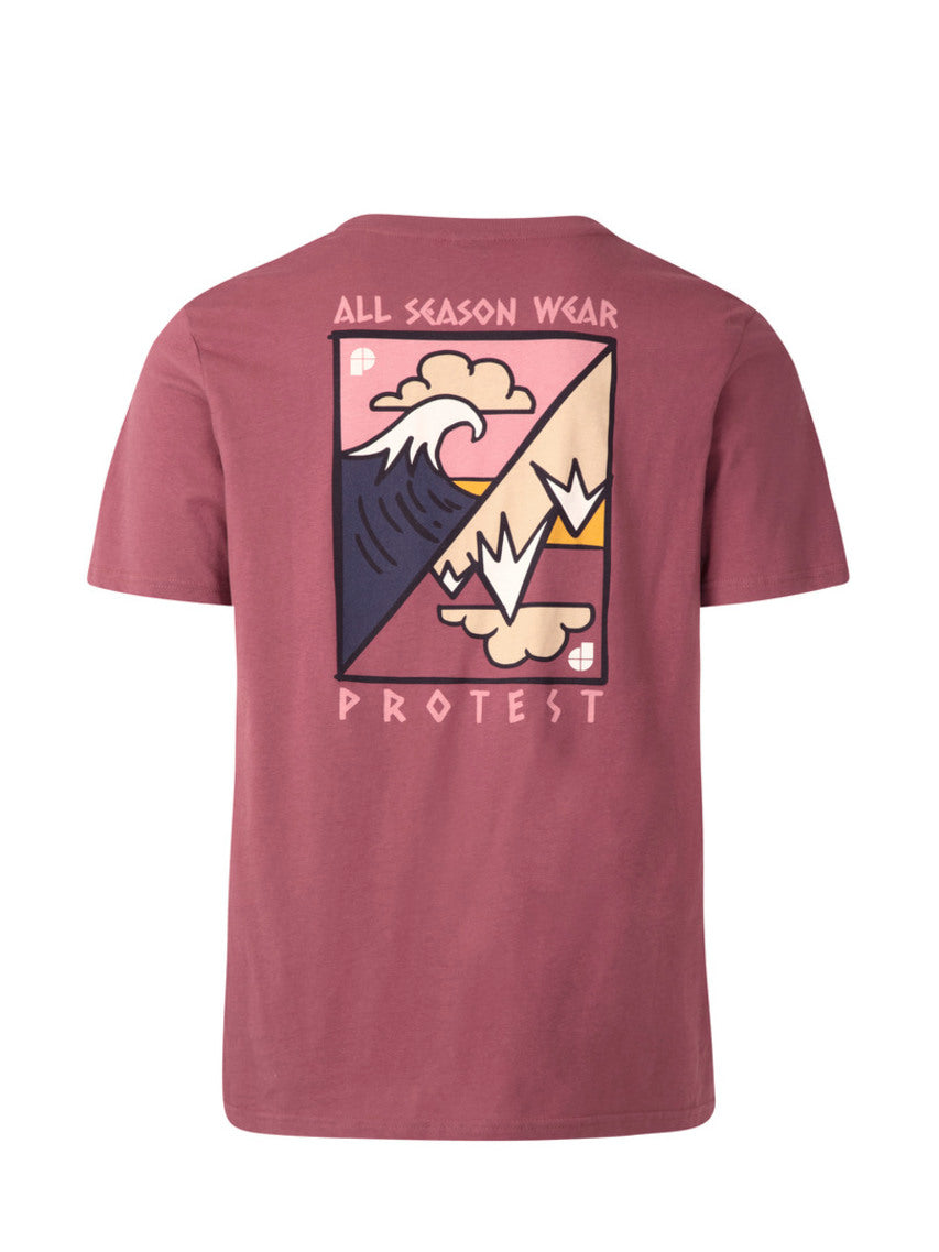 PROTEST PRTABDIEL T-Shirt | Roan Rougebordeaux