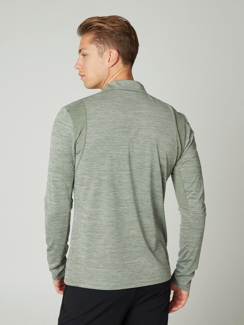 PROTEST PRTSTRAYED 1/4 Zip Top | Green Spray