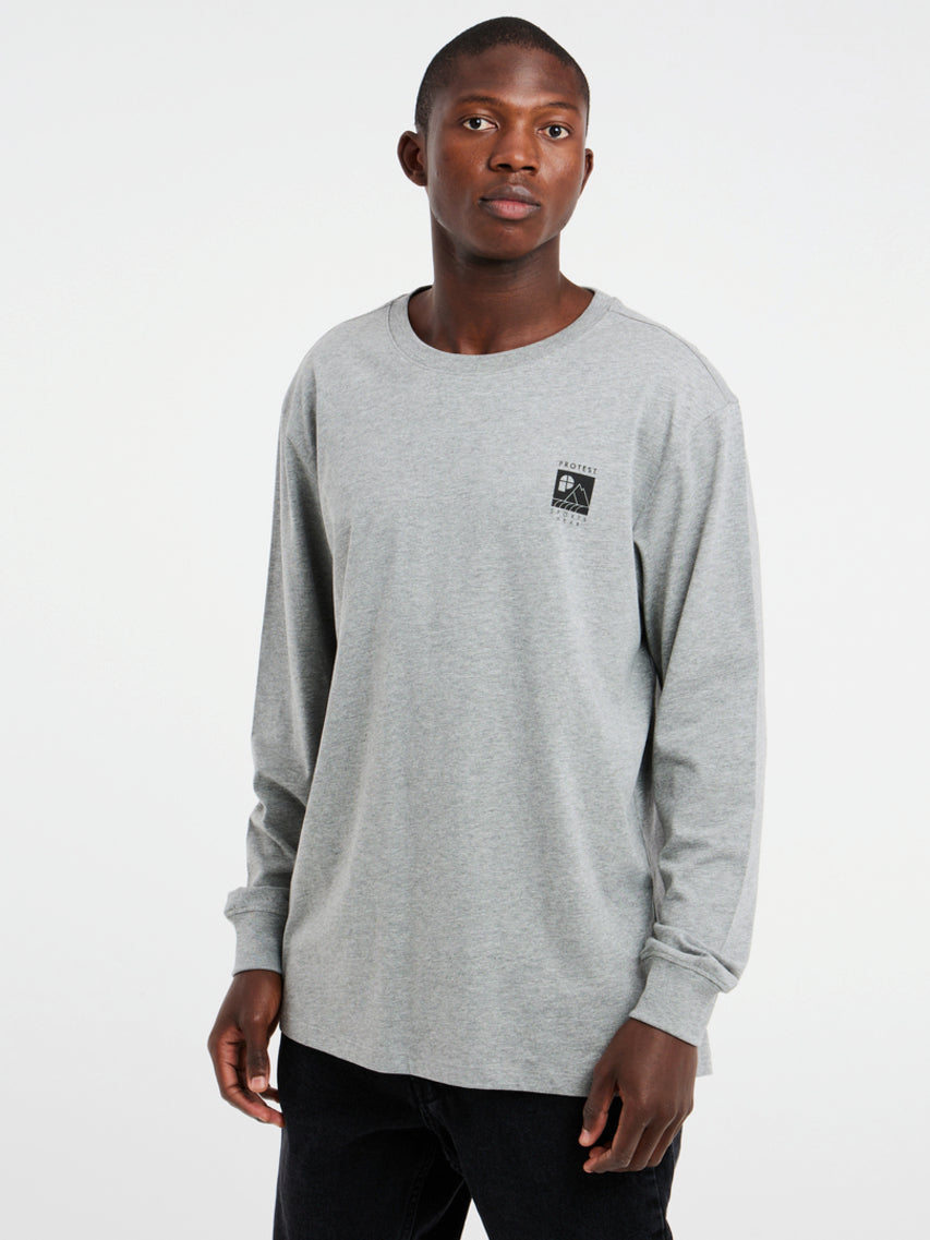 PROTEST SHELBY Longsleeve T-Shirt | Dark Grey Melee