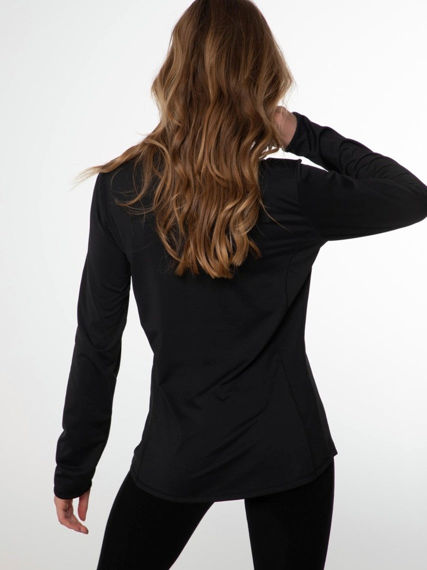 PROTEST FABRIZ 1/4 Zip Top | True Black