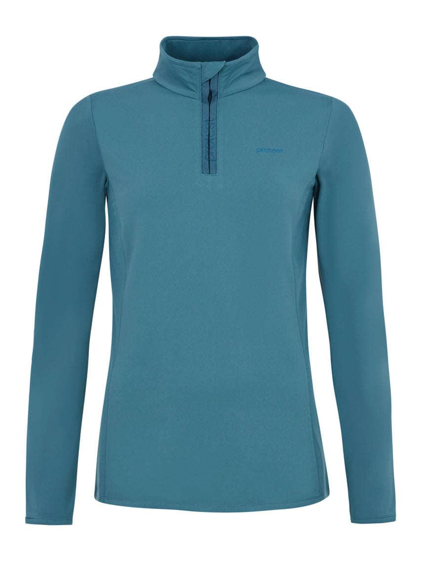 PROTEST FABRIZ 1/4 Zip Top | Jewel Blue