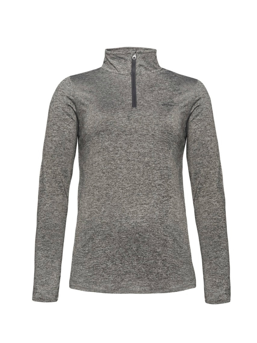 PROTEST FABRIZM 1/4 Zip Top | Dark Grey Melee