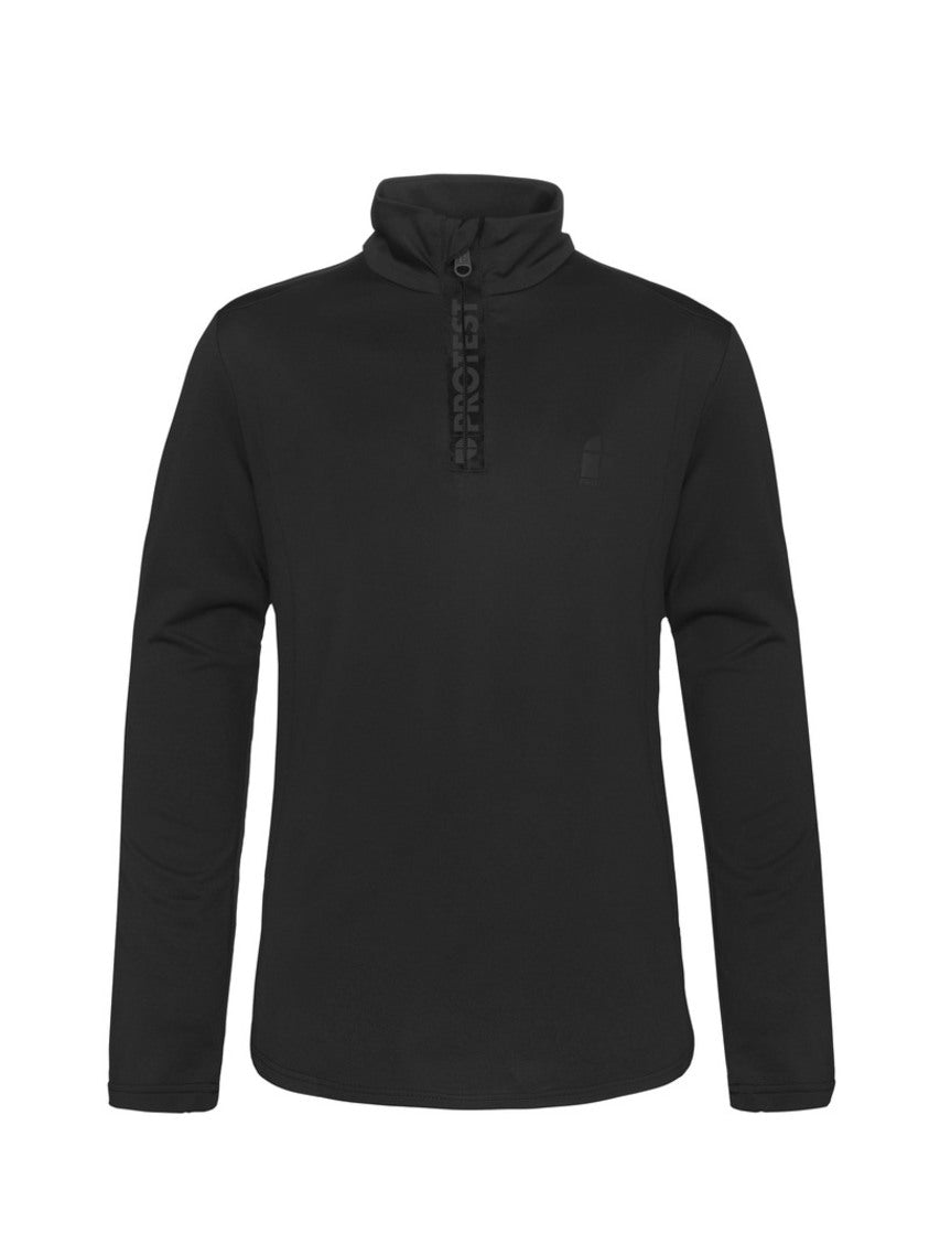 PROTEST WILLOWY JR 1/4 Zip Top | True Black