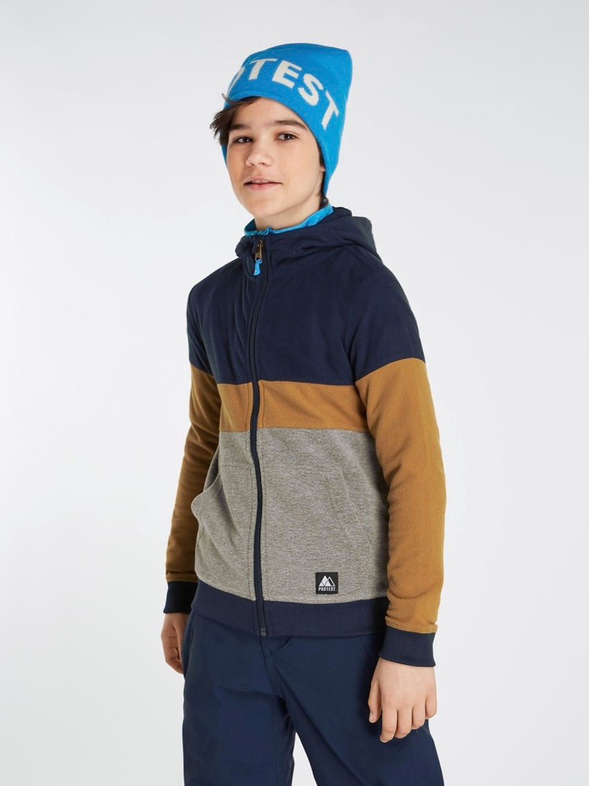 PROTEST PRTBOB JR Full Zip Hoody | Deep Ocean