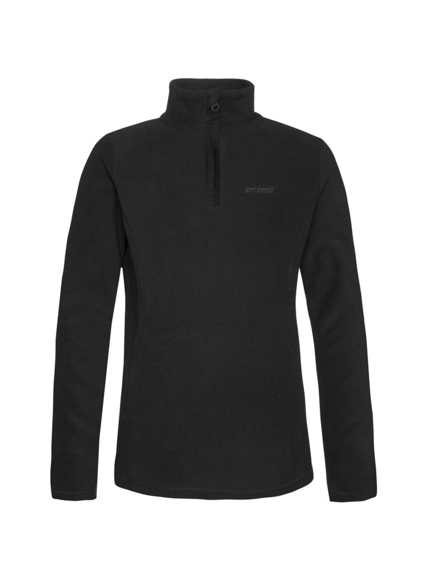 PROTEST MUTEY JR 1/4 Zip Top | True Black