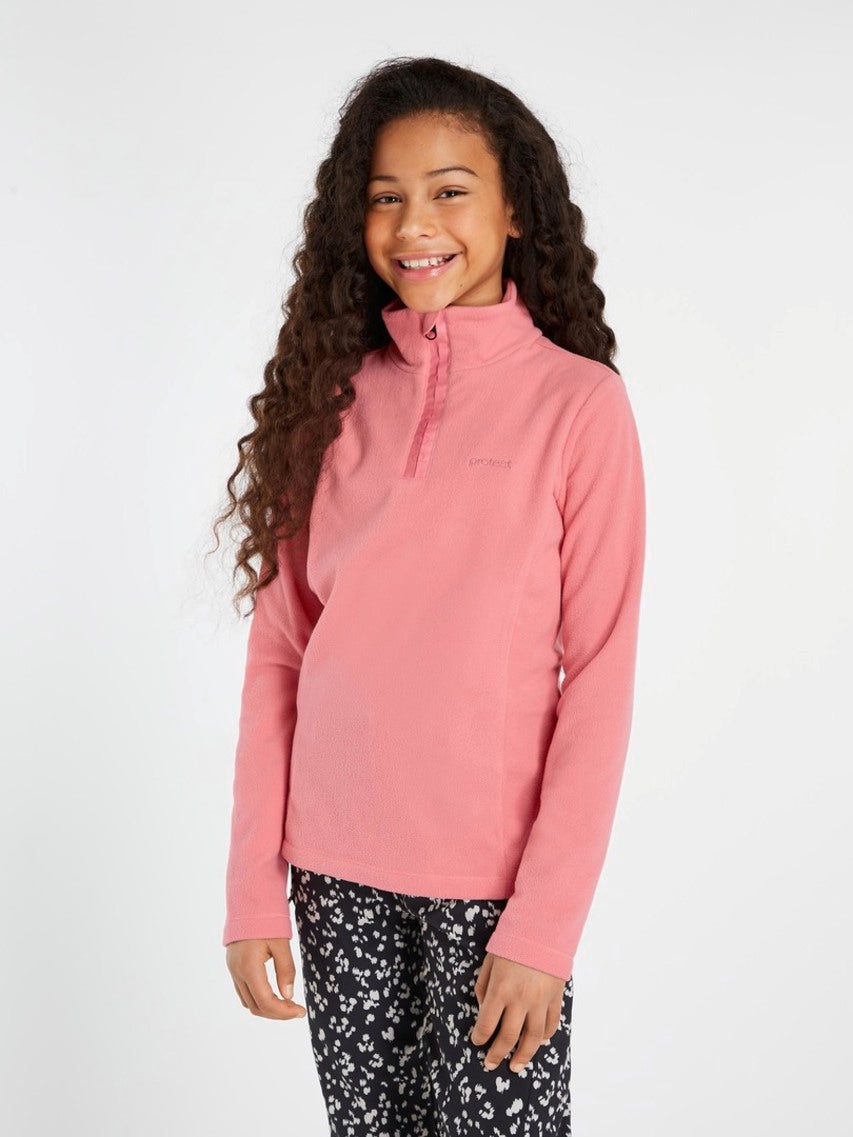 PROTEST MUTEY JR 1/4 Zip Top | Confettipink