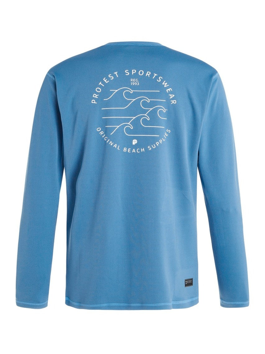 PROTEST PRTLOOMA Surf Shirt | River Blue