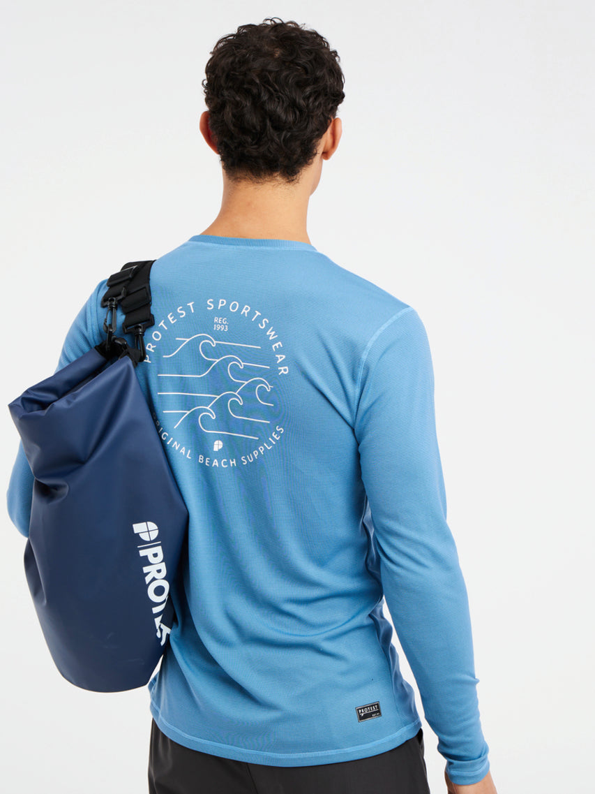 PROTEST PRTLOOMA Surf Shirt | River Blue